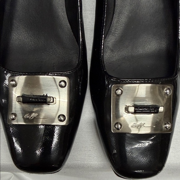 Donald J. Pliner Black Flats with Silver Accent - Picture 6 of 11